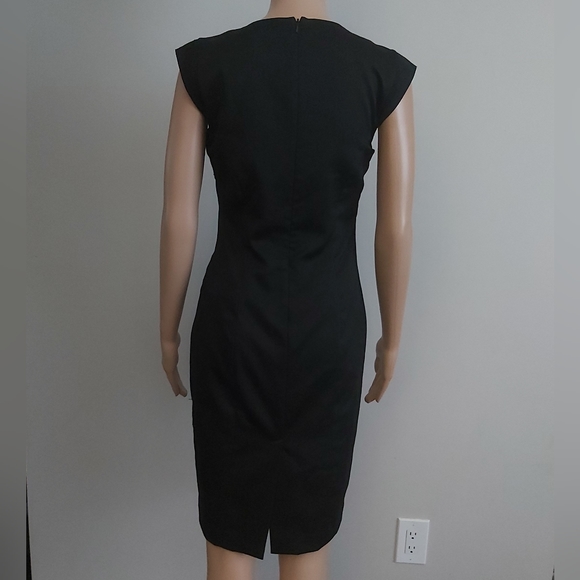 Bebe black sheath dress midi pencil cut - Picture 7 of 14